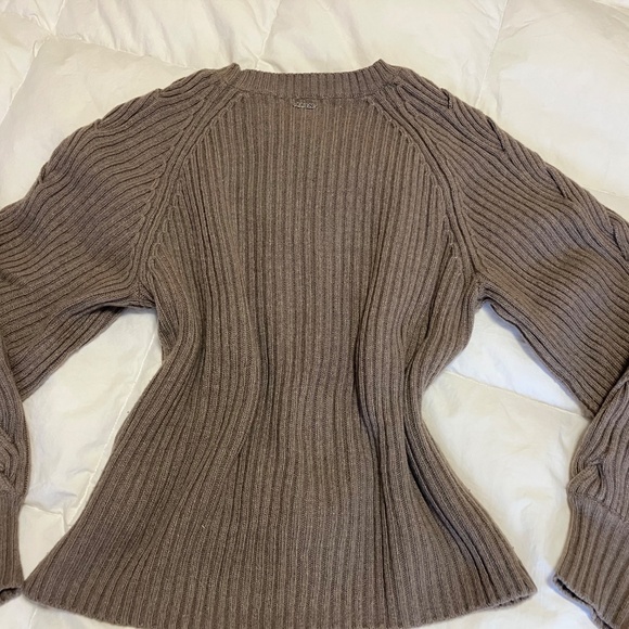 Taupe colour stylish sweater - Picture 5 of 8